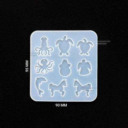 9 Cavity Sea Creatures Mould